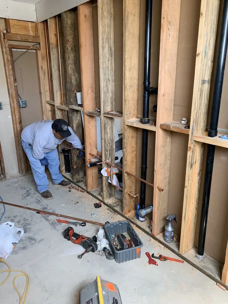 Commercial rough-in plumbing for Water Heater Replacement in Missoula